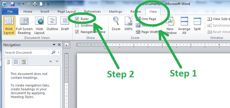 Adjusting the Text Box Size with the Ruler Function in Microsoft Word